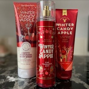Bath & Bodyworks Winter Candy Apple set